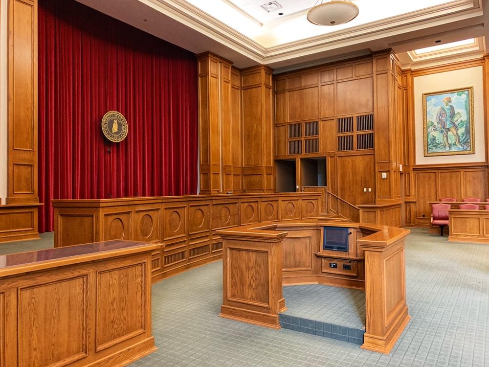  Courtroom in bronze colors 